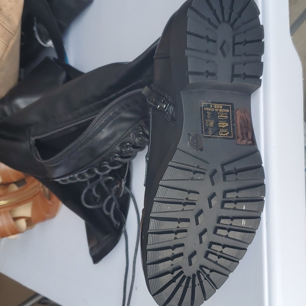 Azalea Wang Thigh High Lace Up Boots size 6 - Picture 3 of 4